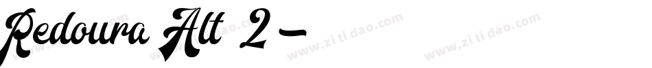 Redoura Alt 2字体转换
